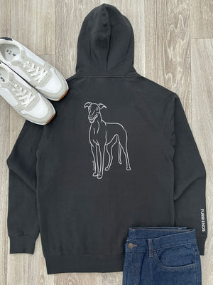 Greyhound Zip Front Hoodie