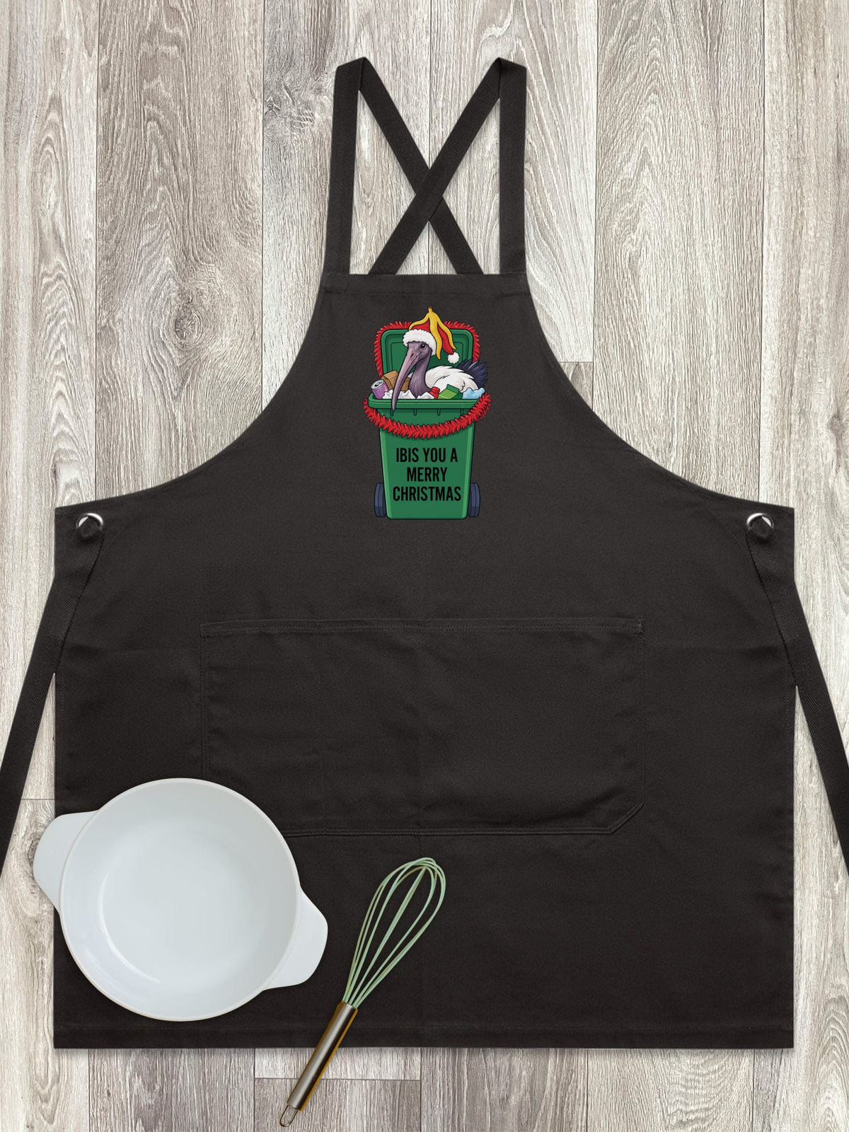 Ibis You a Merry Christmas Jarrah Crossback Apron