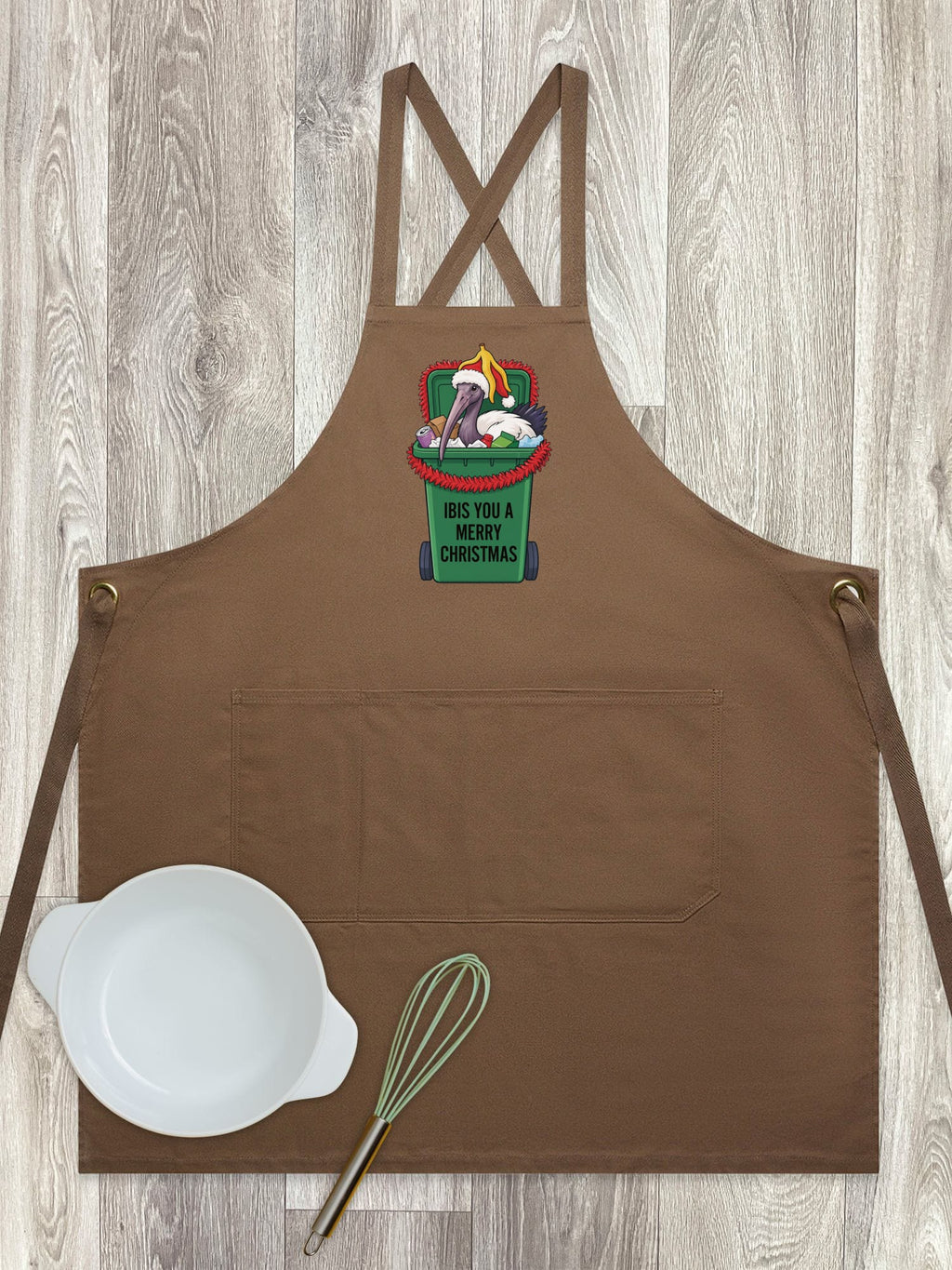 Ibis You a Merry Christmas Jarrah Crossback Apron