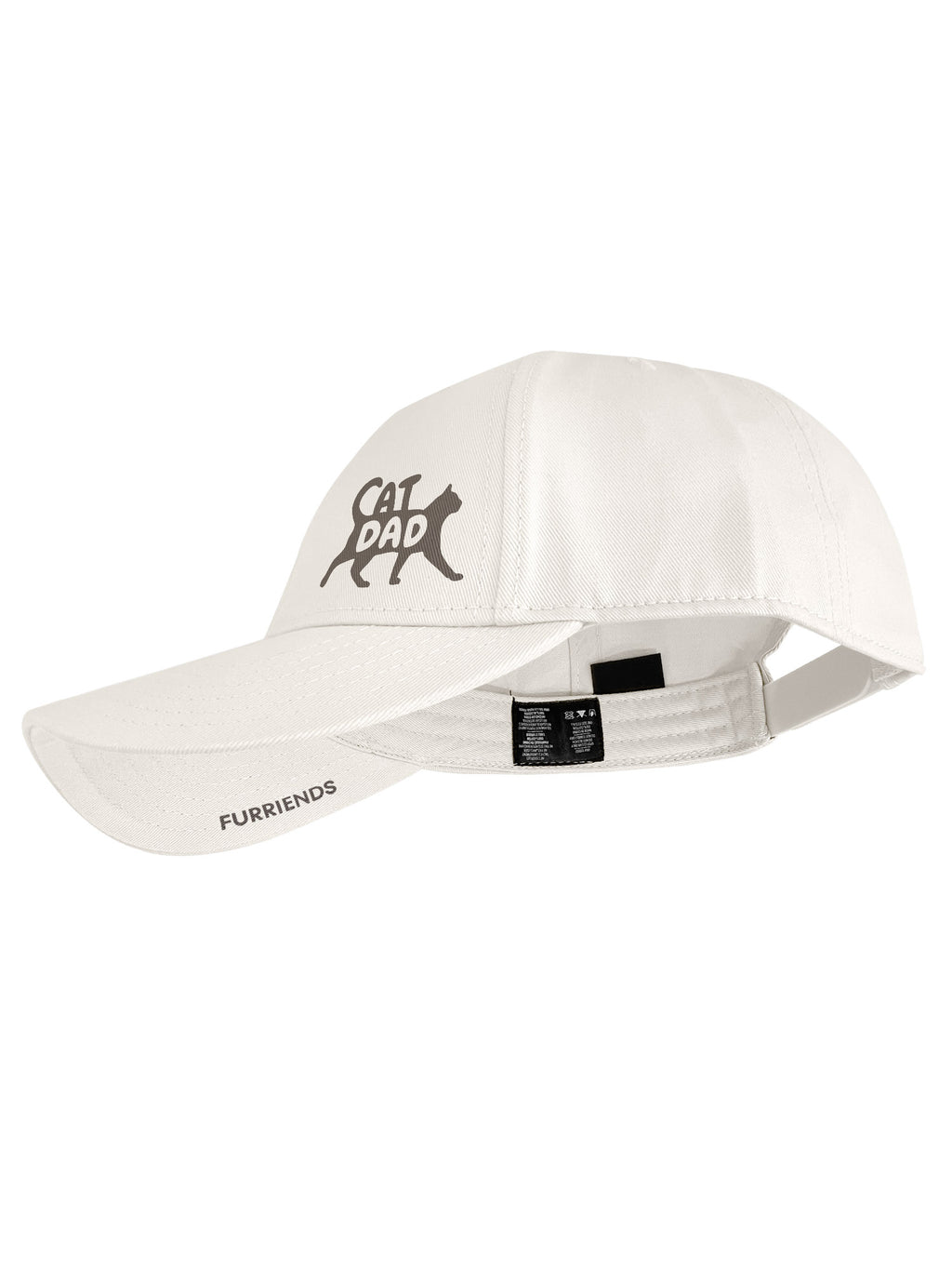 Cat Dad Silhouette Snapback Icon Cap