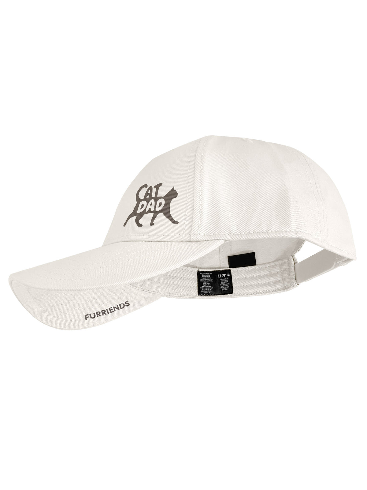 Cat Dad Silhouette Snapback Icon Cap