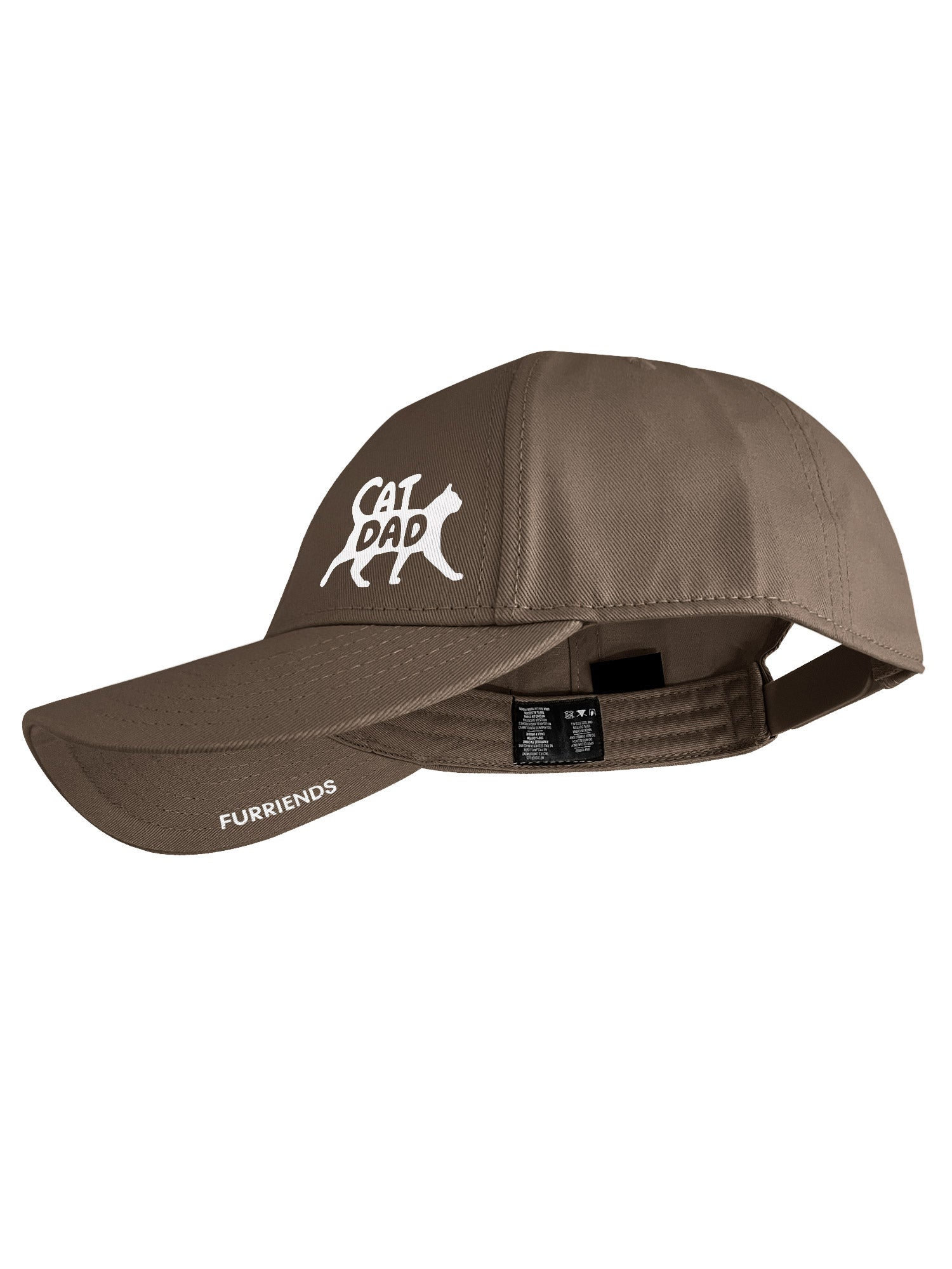 Cat Dad Silhouette Snapback Icon Cap
