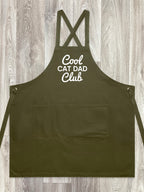 Cool Cat Dad Club Signature Script Jarrah Crossback Apron