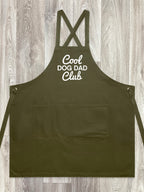 Cool Dog Dad Club Signature Script Jarrah Crossback Apron