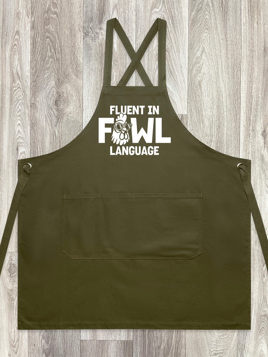 Fluent In Fowl Language Jarrah Crossback Apron