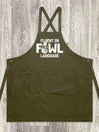 Fluent In Fowl Language Jarrah Crossback Apron