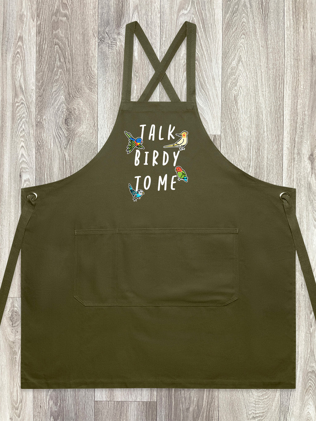 Talk Birdy To Me Jarrah Crossback Apron
