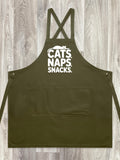 Cats. Naps. Snacks. Jarrah Crossback Apron
