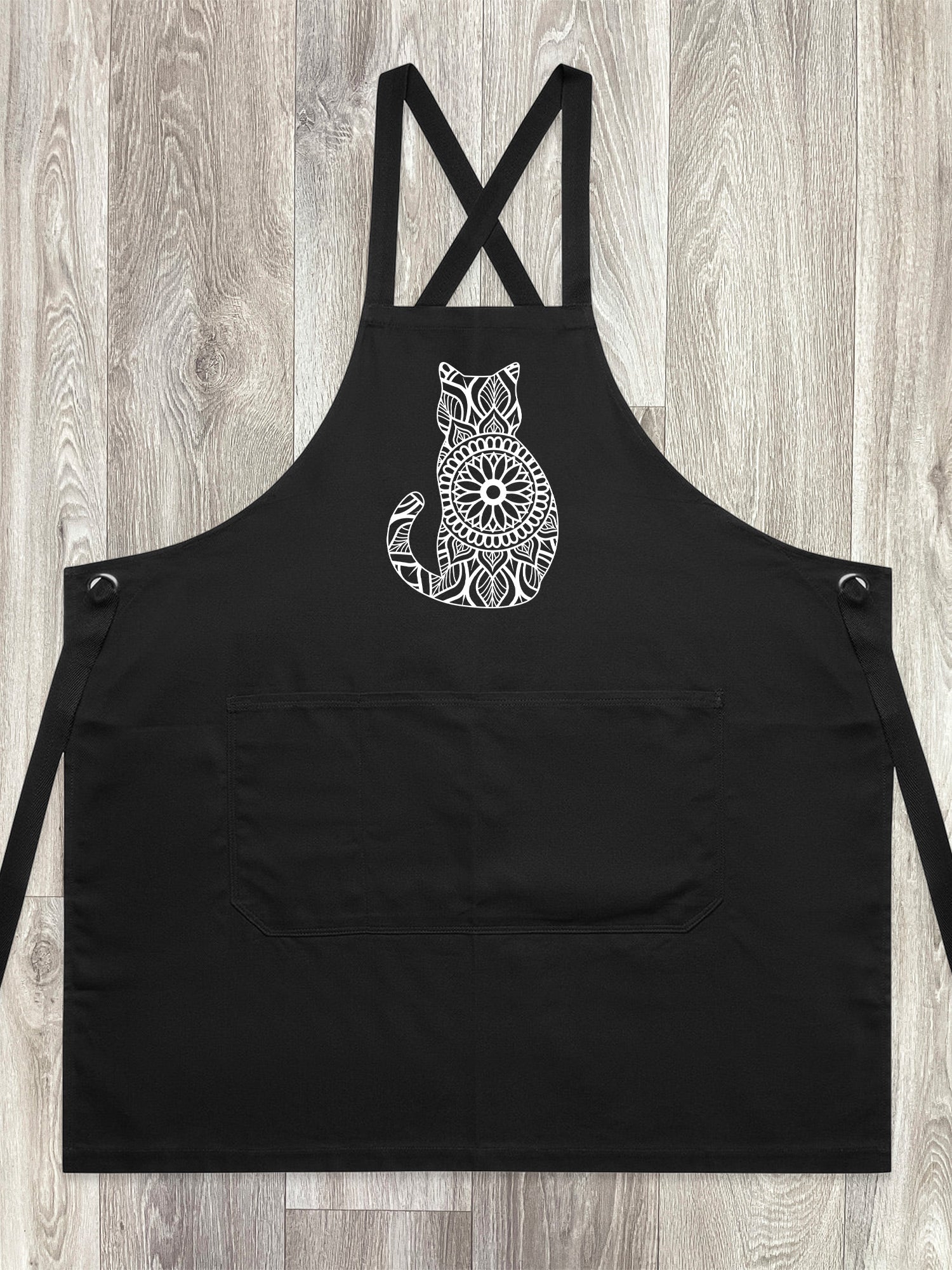 Cat Mandala Jarrah Crossback Apron