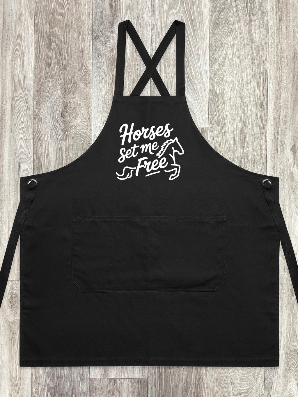 Horses Set Me Free Jarrah Crossback Apron