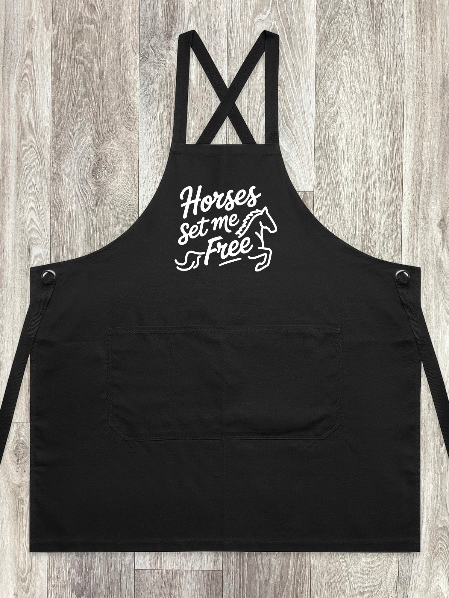 Horses Set Me Free Jarrah Crossback Apron