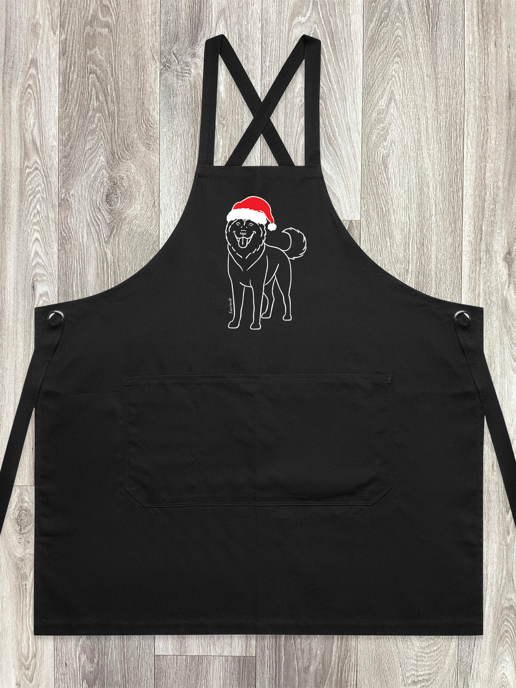 Husky Christmas Edition Jarrah Crossback Apron
