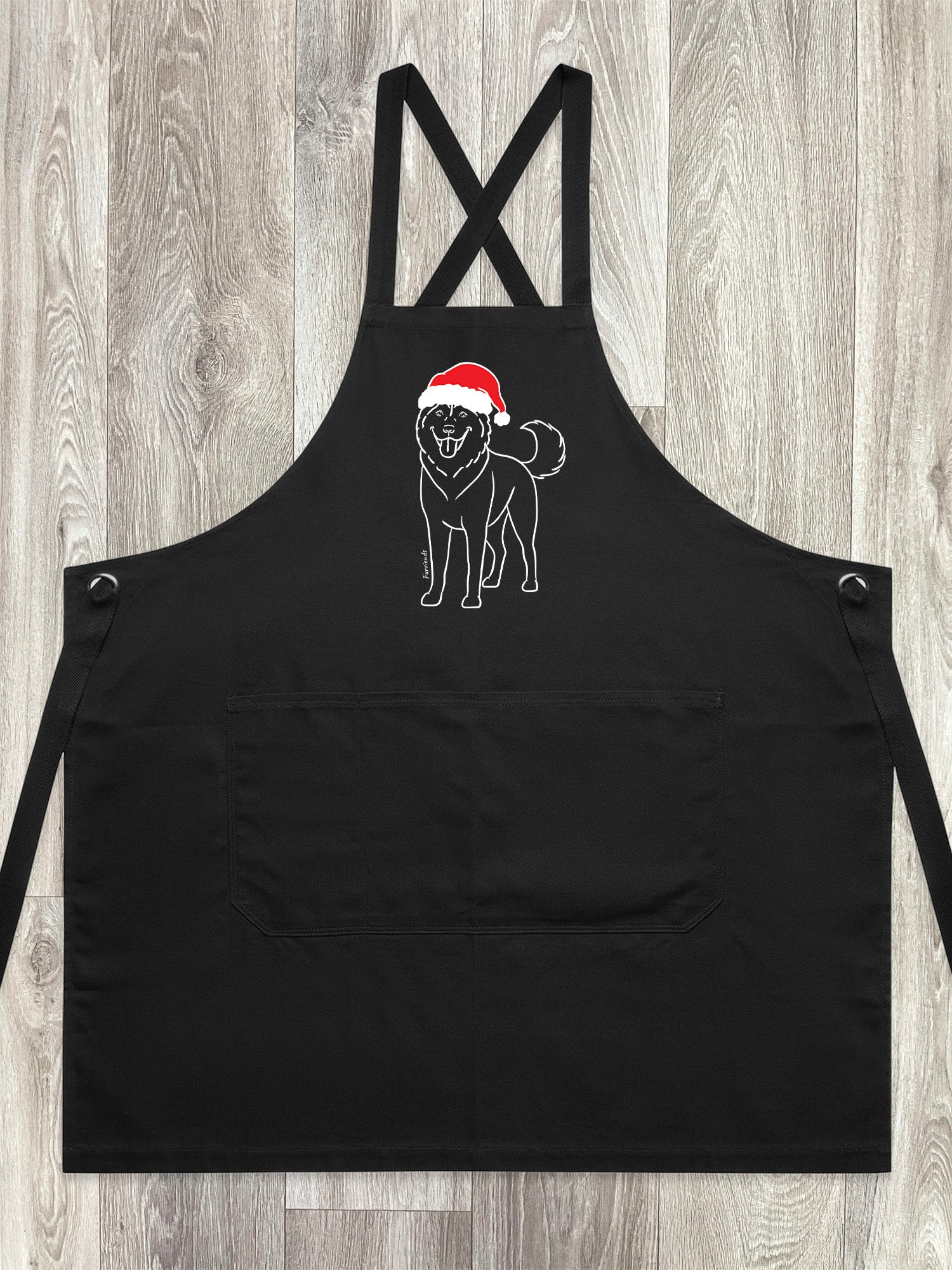 Husky Christmas Edition Jarrah Crossback Apron