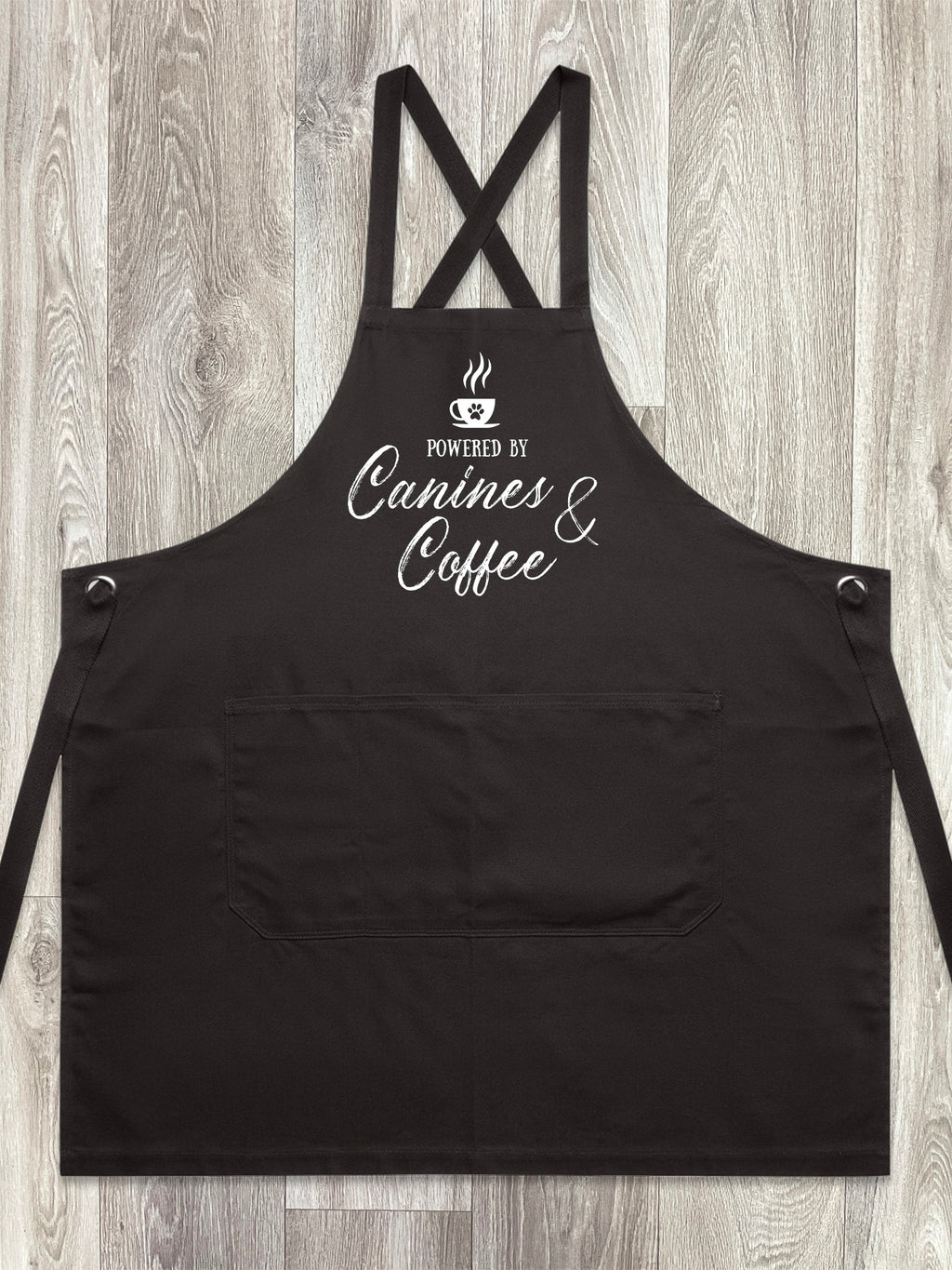 Canines & Coffee Jarrah Crossback Apron
