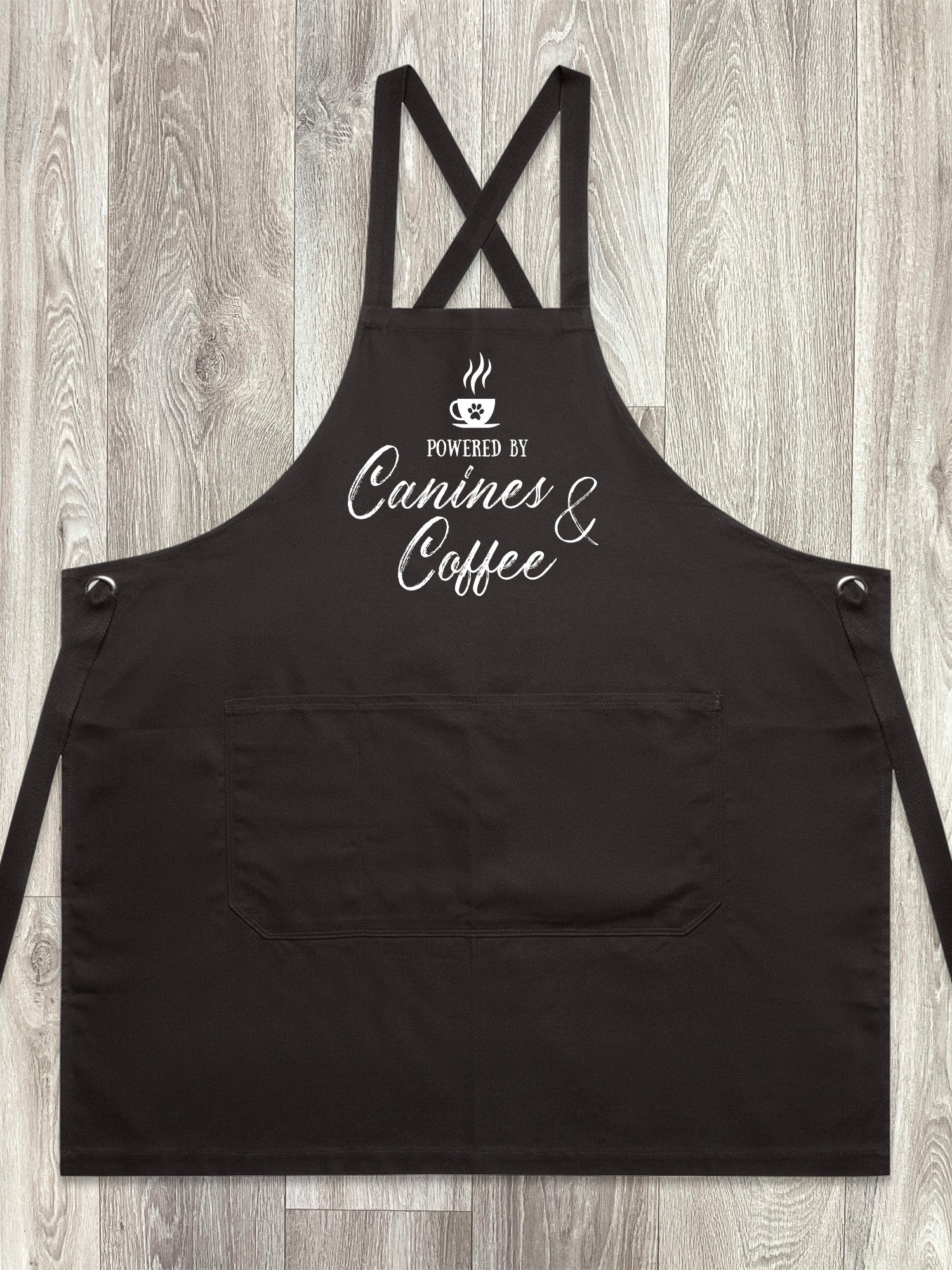 Canines & Coffee Jarrah Crossback Apron