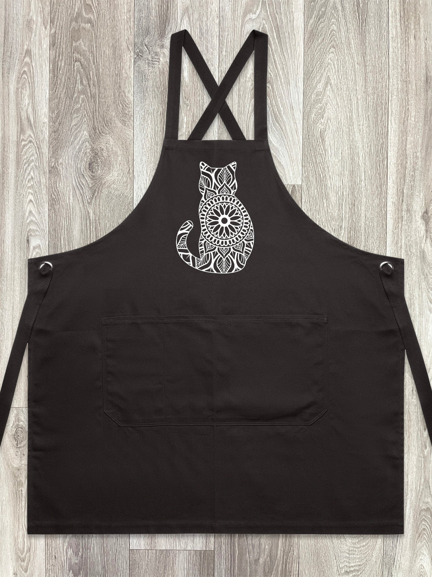 Cat Mandala Jarrah Crossback Apron