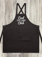 Cool Cat Dad Club Signature Script Jarrah Crossback Apron