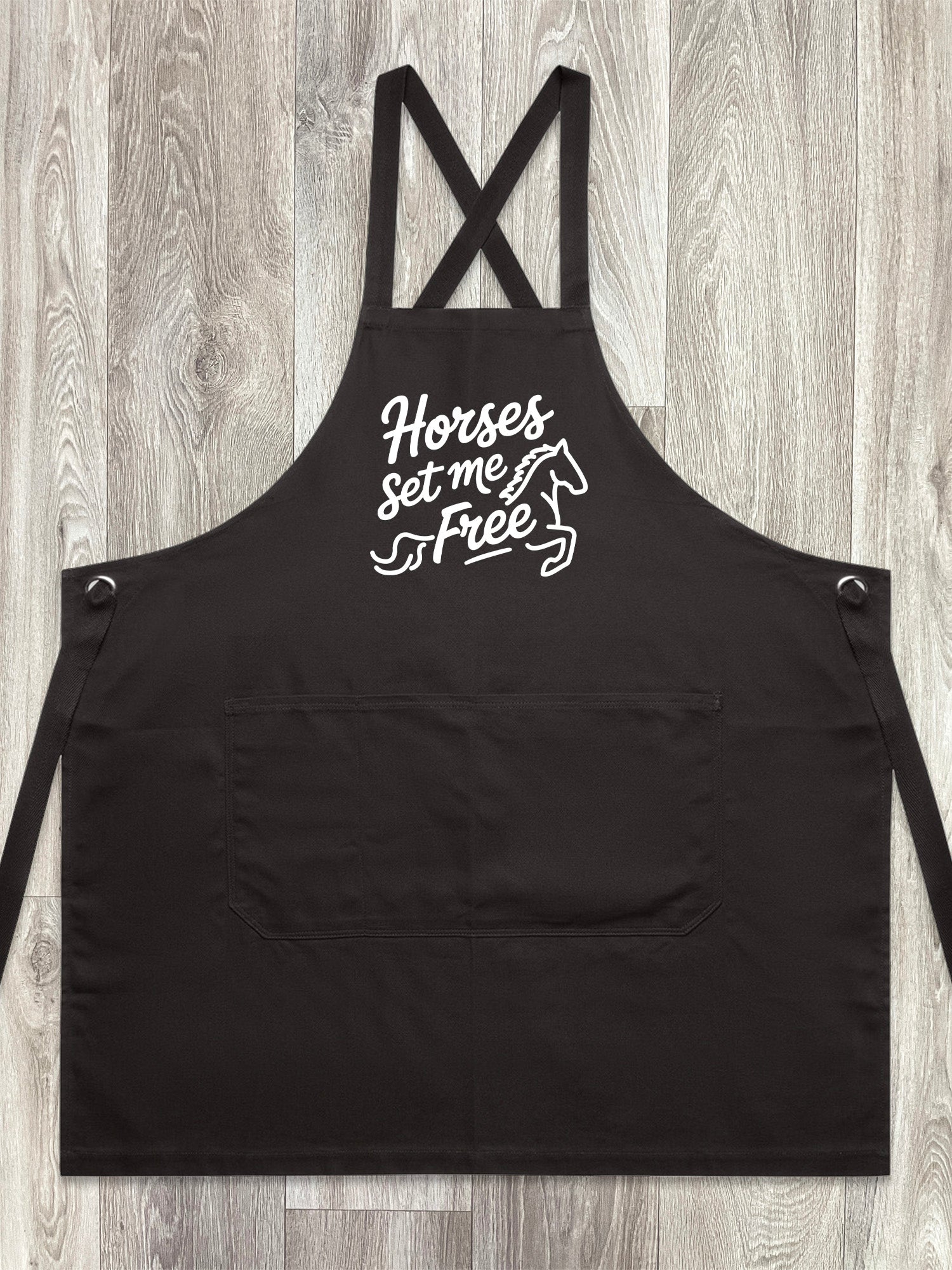 Horses Set Me Free Jarrah Crossback Apron