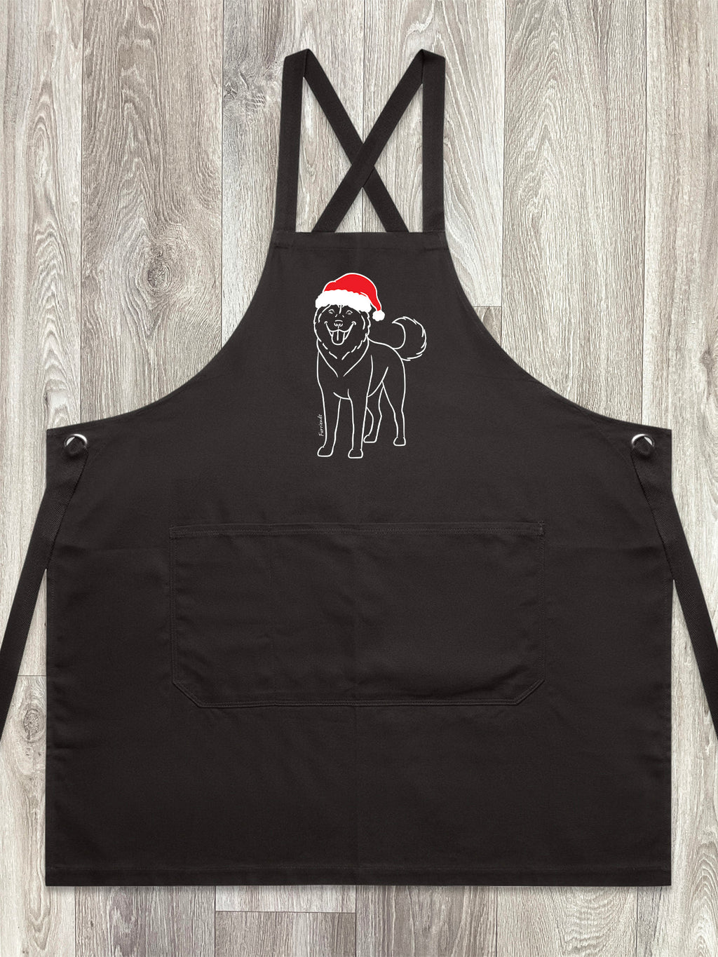Husky Christmas Edition Jarrah Crossback Apron