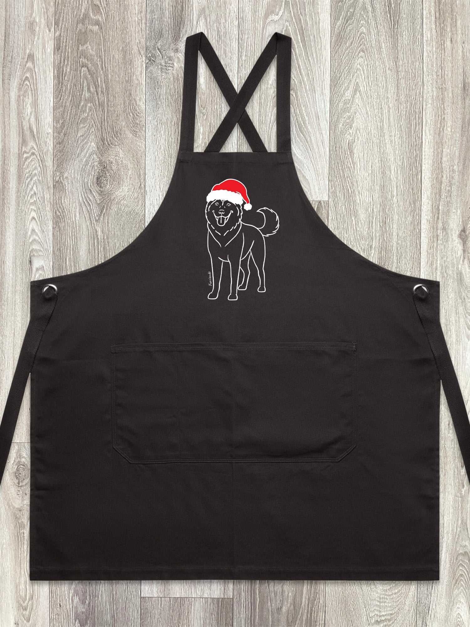 Husky Christmas Edition Jarrah Crossback Apron