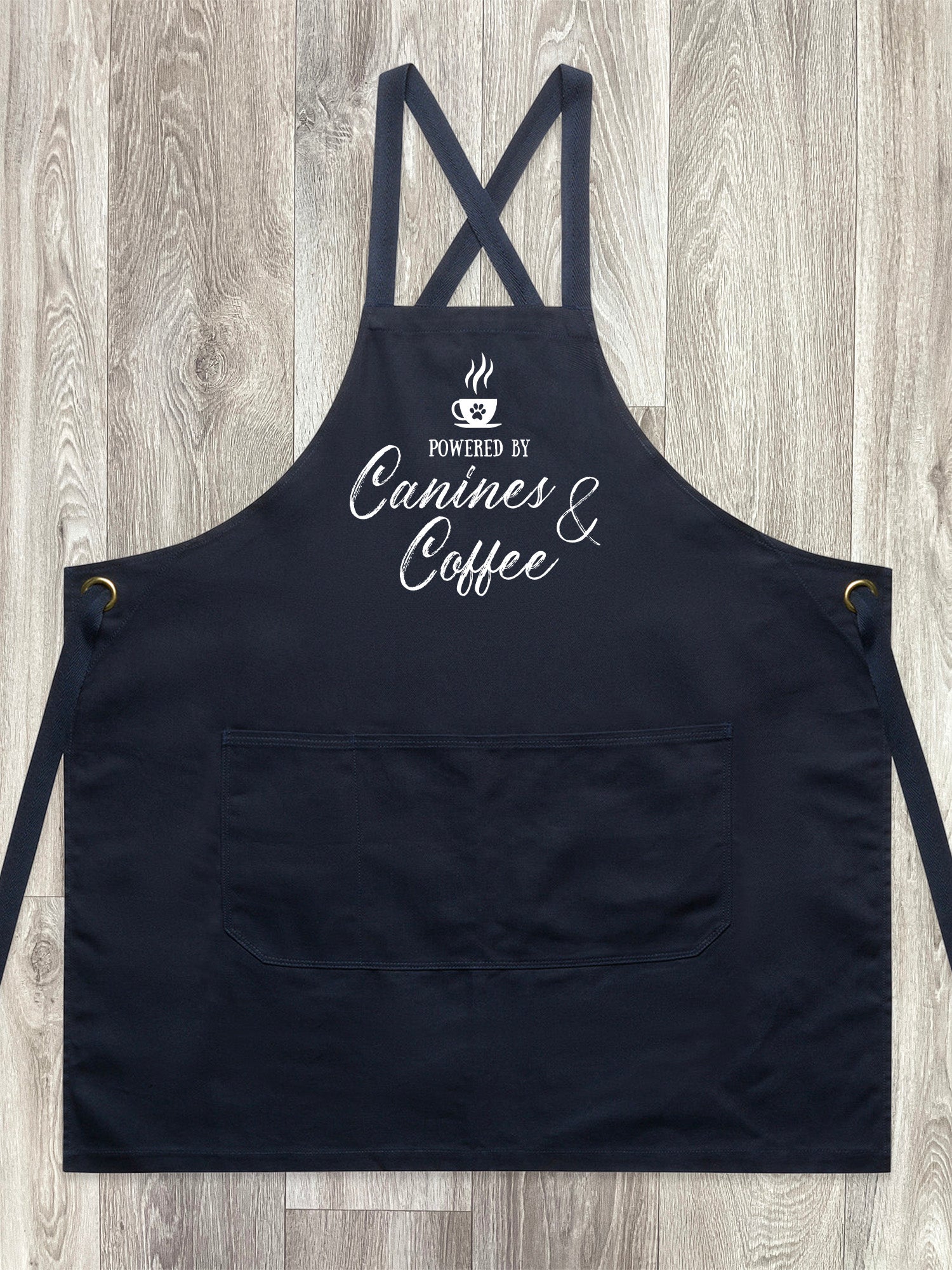 Canines & Coffee Jarrah Crossback Apron