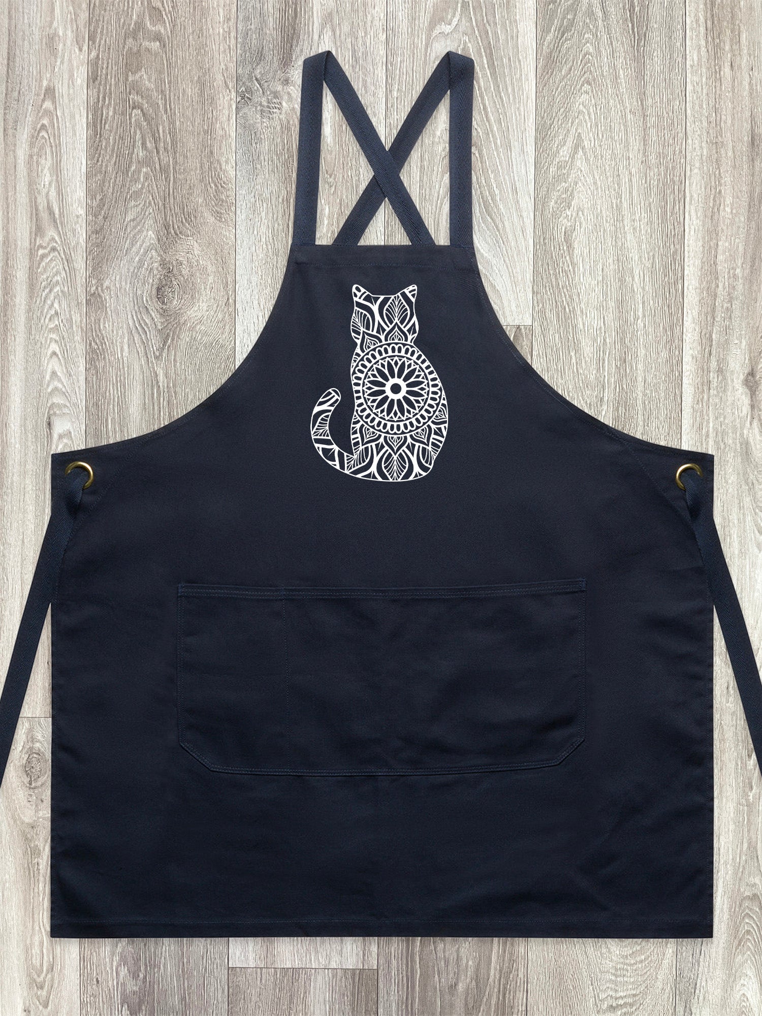 Cat Mandala Jarrah Crossback Apron