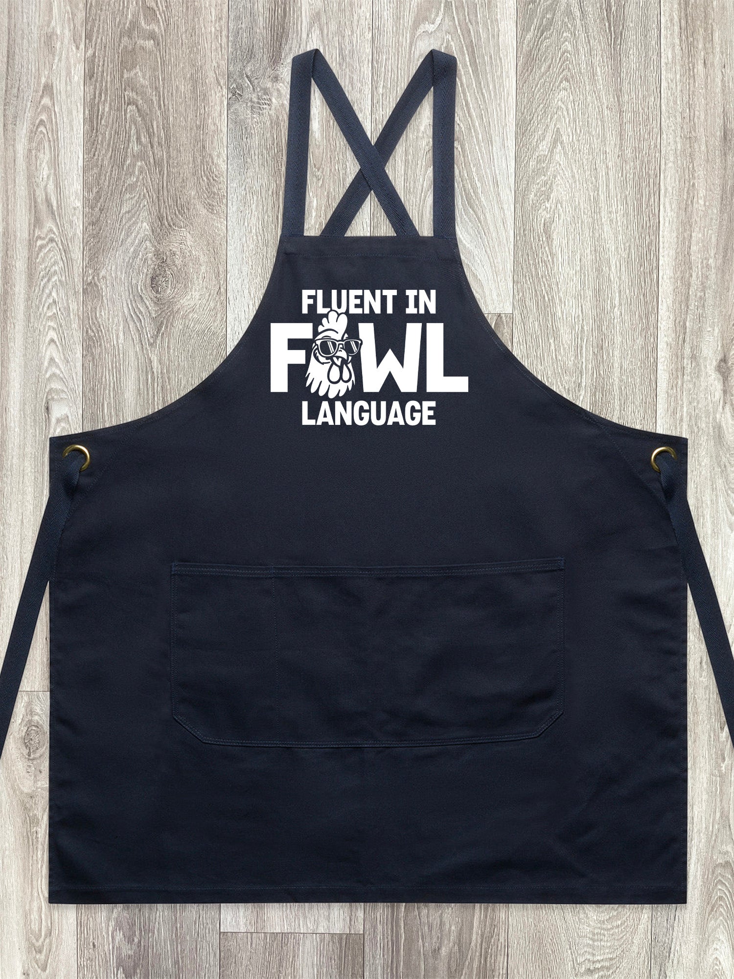 Fluent In Fowl Language Jarrah Crossback Apron
