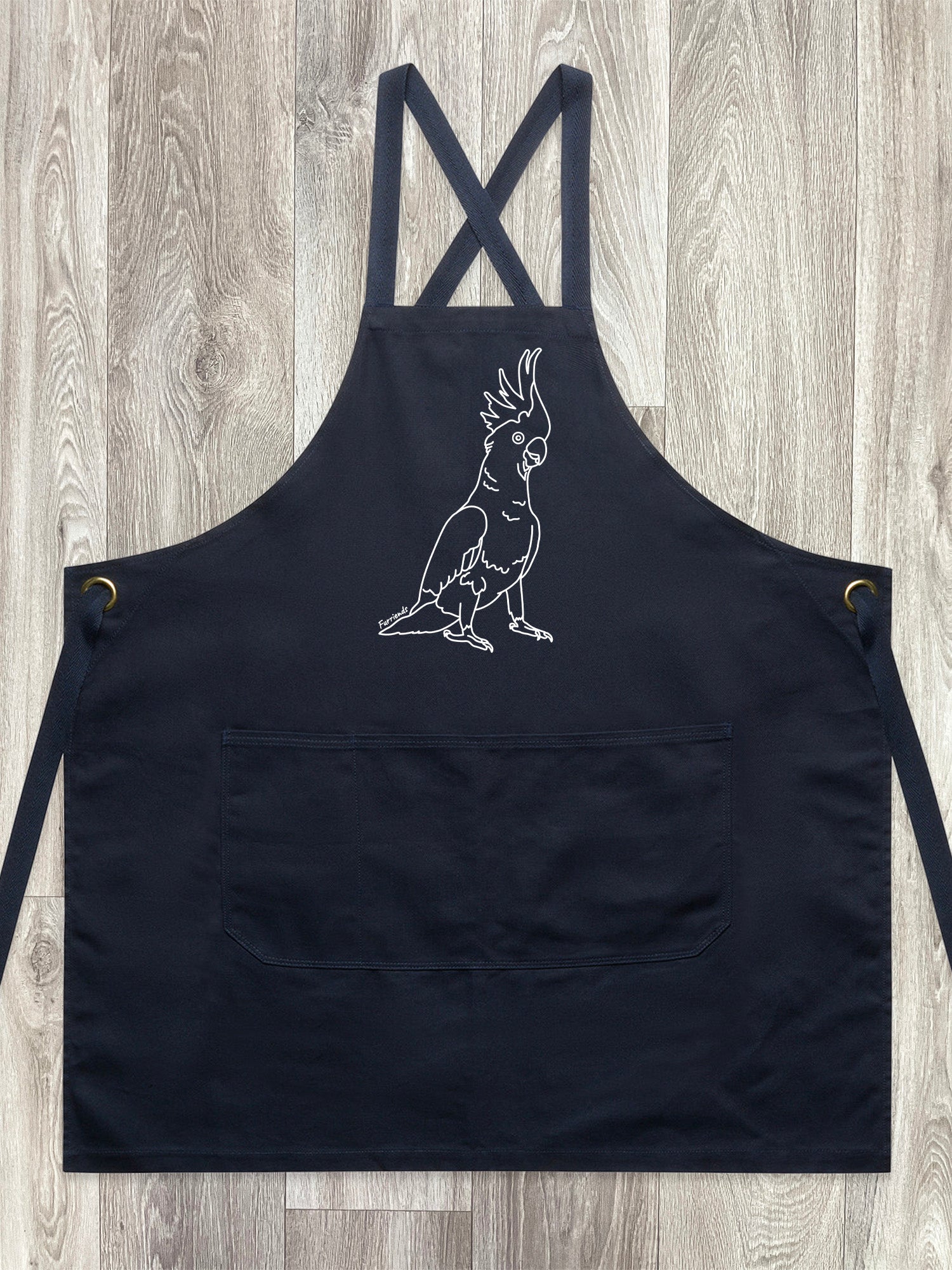 Sulphur-Crested Cockatoo Jarrah Crossback Apron