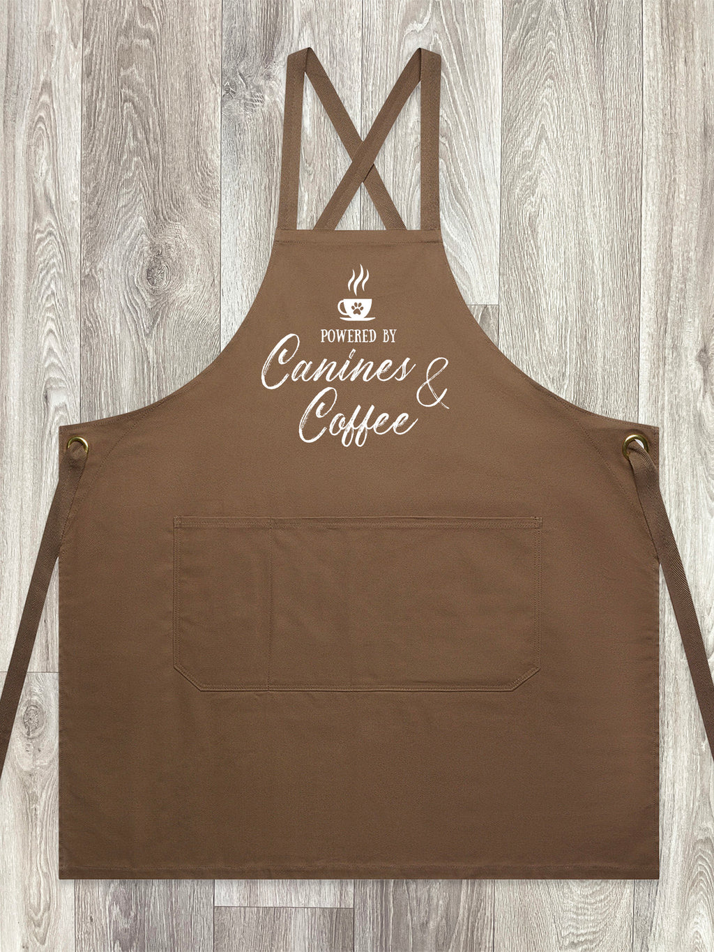 Canines & Coffee Jarrah Crossback Apron