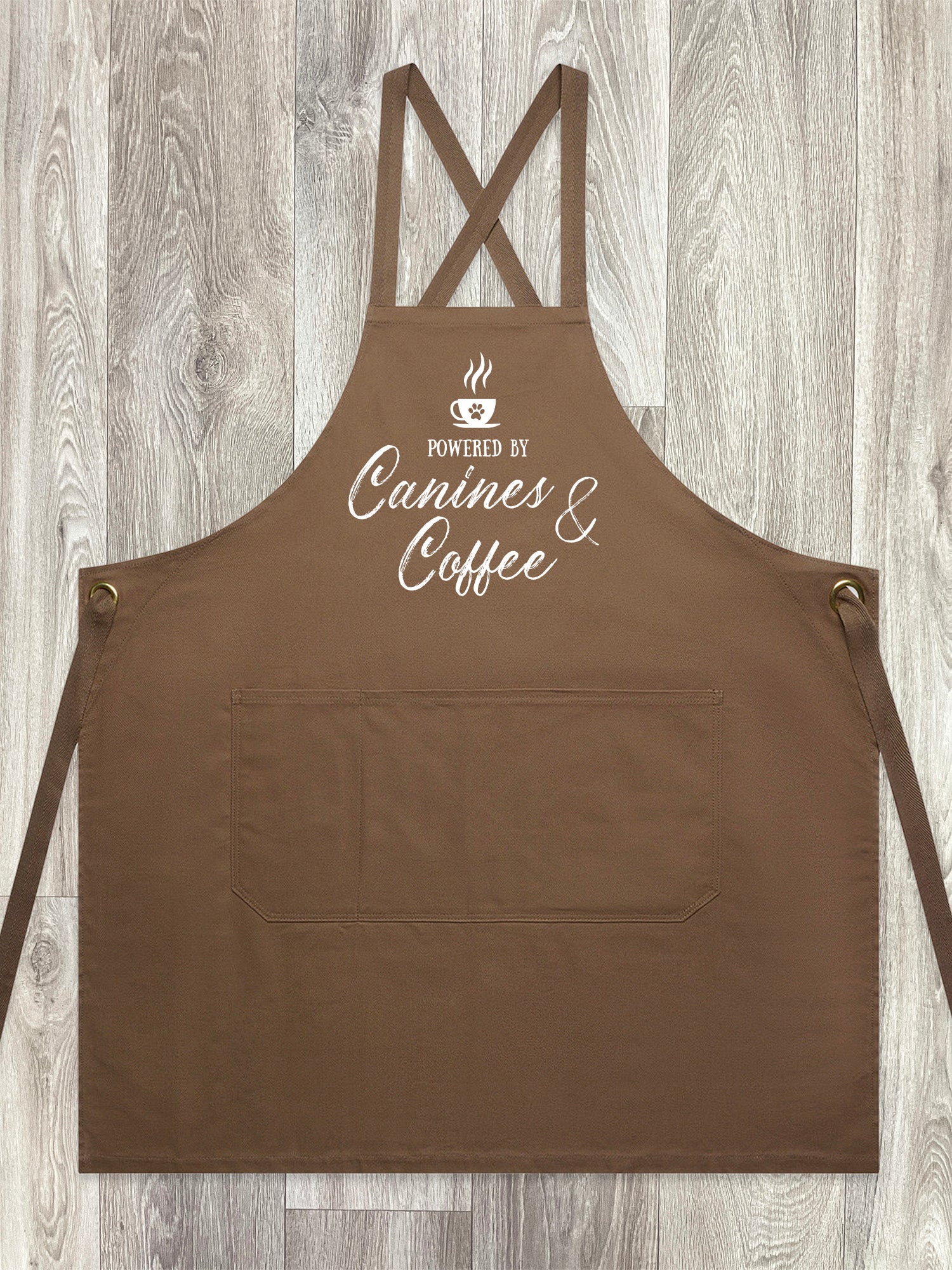 Canines & Coffee Jarrah Crossback Apron