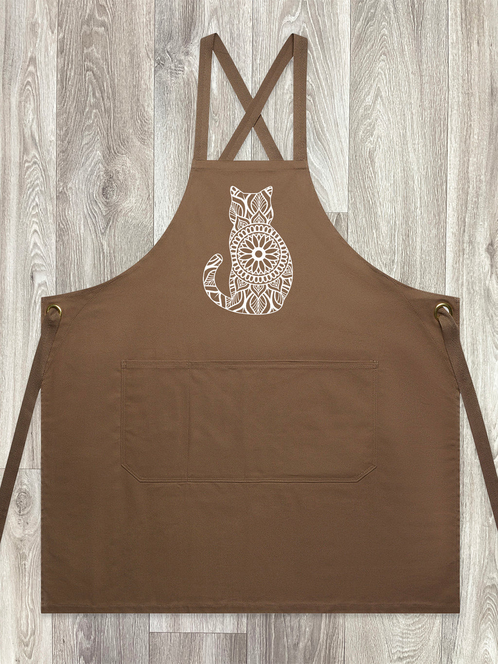 Cat Mandala Jarrah Crossback Apron