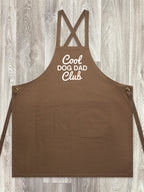 Cool Dog Dad Club Signature Script Jarrah Crossback Apron