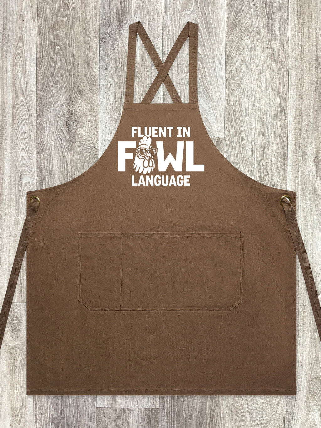 Fluent In Fowl Language Jarrah Crossback Apron