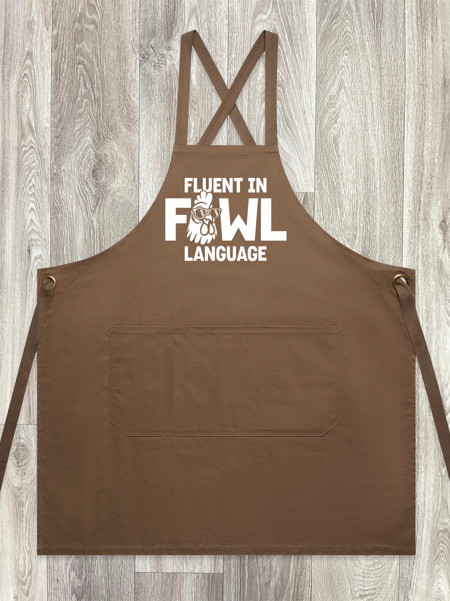 Fluent In Fowl Language Jarrah Crossback Apron