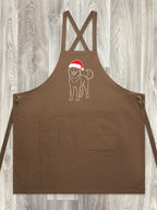 Husky Christmas Edition Jarrah Crossback Apron