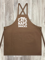 Cats. Naps. Snacks. Jarrah Crossback Apron