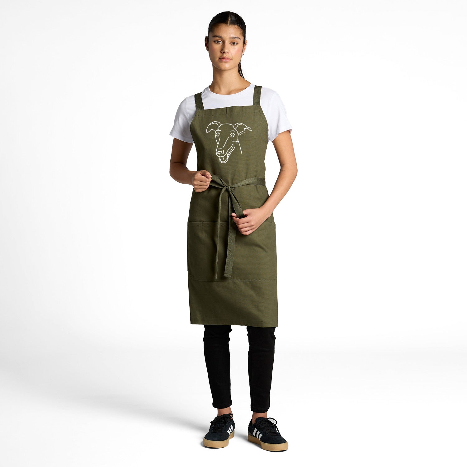 Dog Breed Jarrah Crossback Apron (Customisable)
