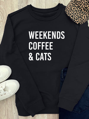 Weekends Coffee & Cats Classic Jumper