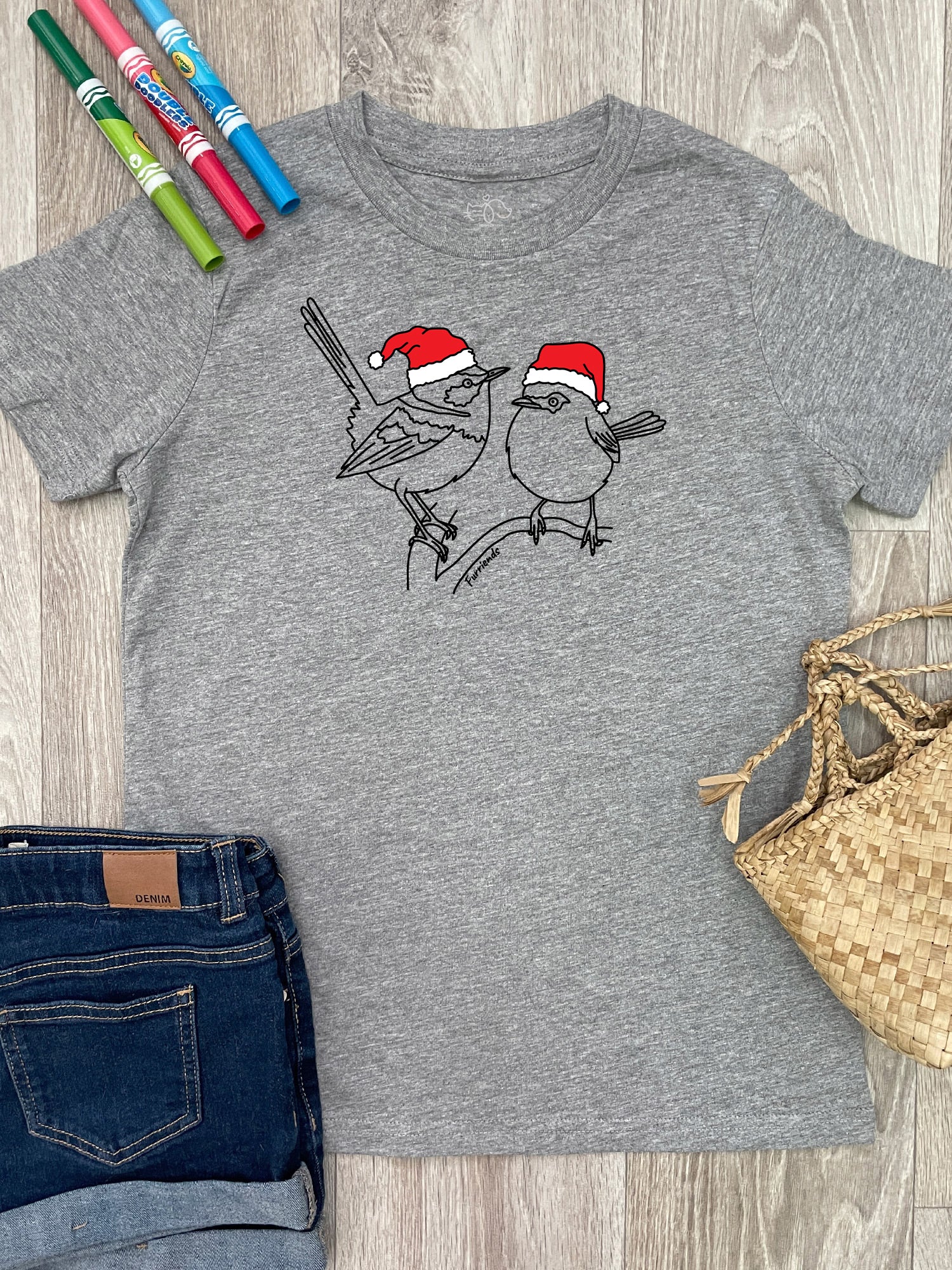Superb Fairy Wren Christmas Edition Youth Tee