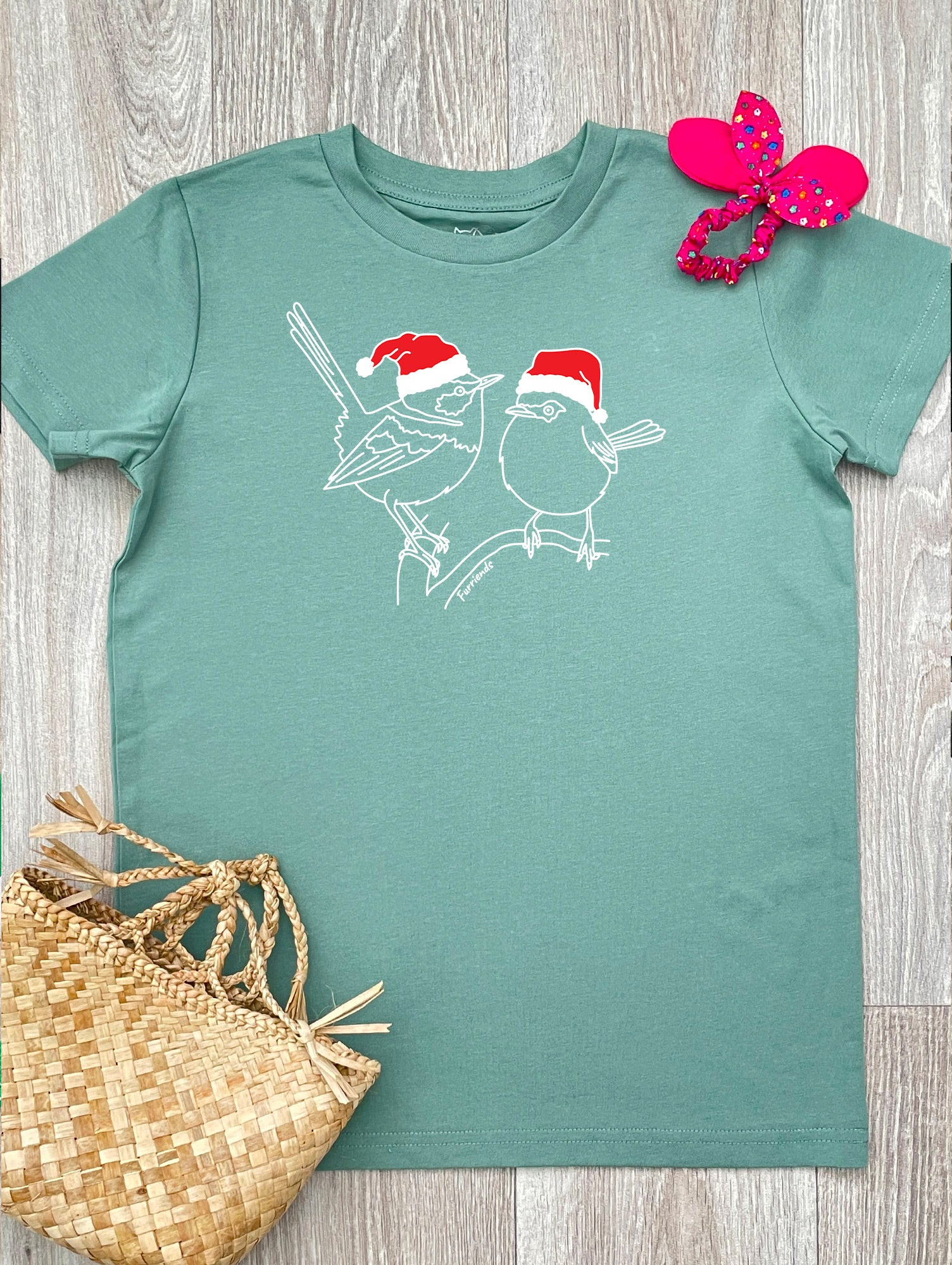 Superb Fairy Wren Christmas Edition Youth Tee