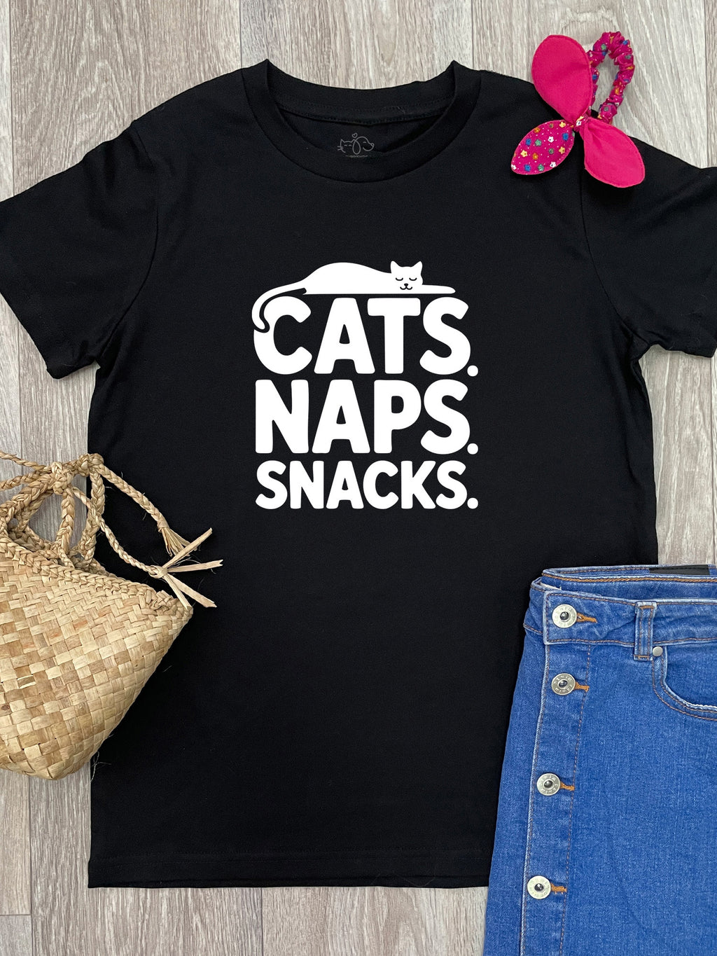 Cats. Naps. Snacks. Youth Tee