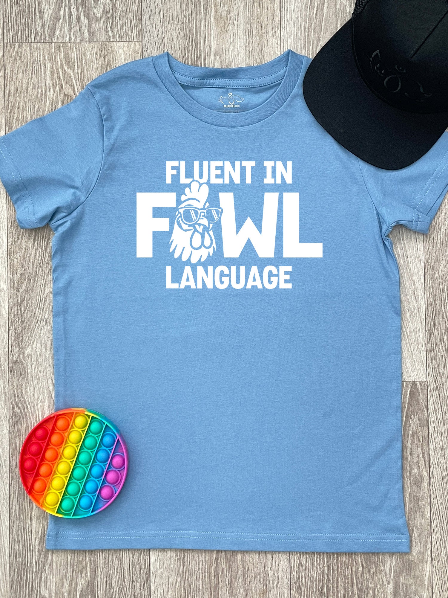 Fluent In Fowl Language Youth Tee