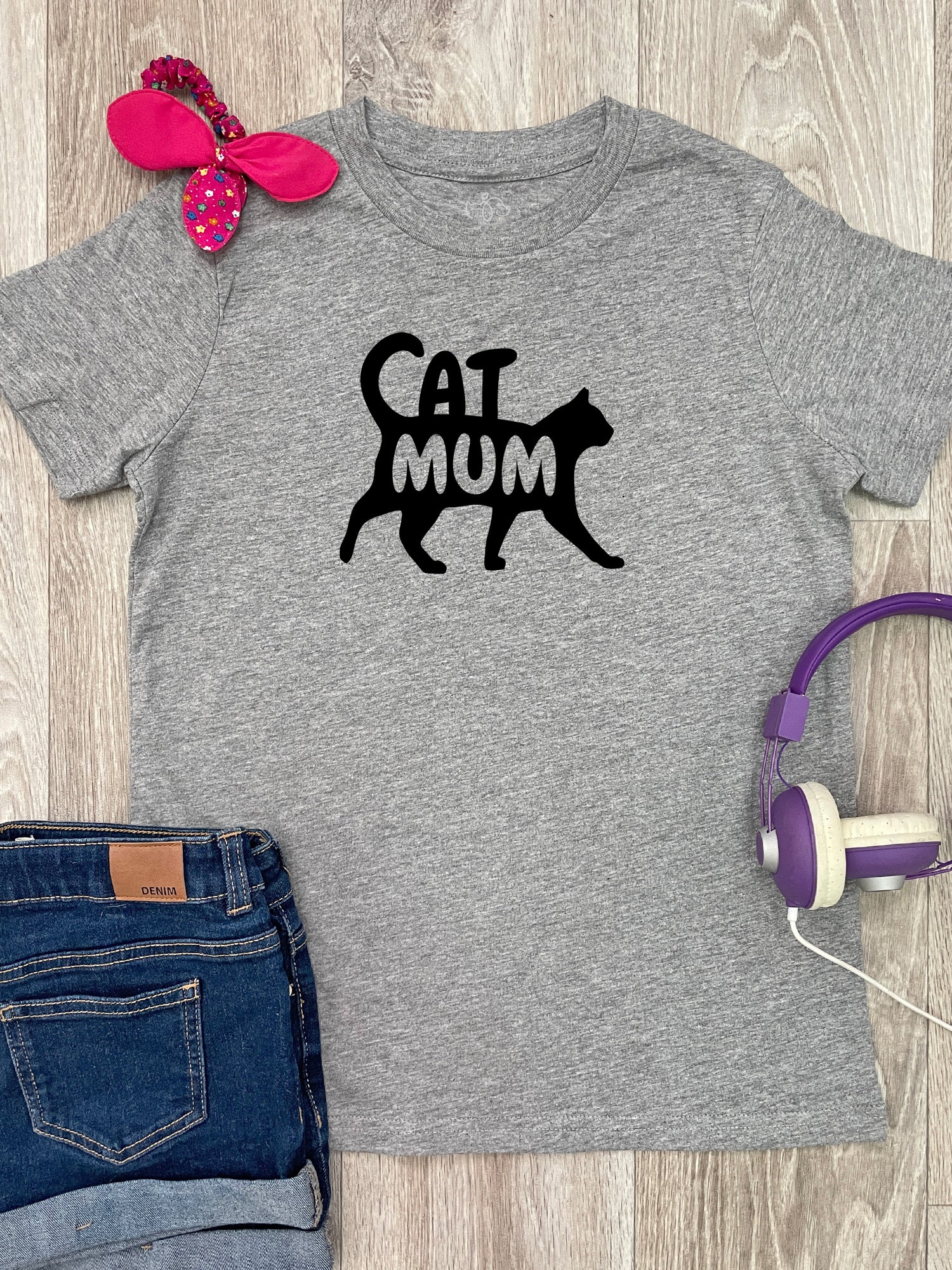 Cat Mum Silhouette Youth Tee