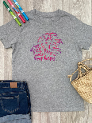 Just A Girl Who Loves Horses Youth Tee