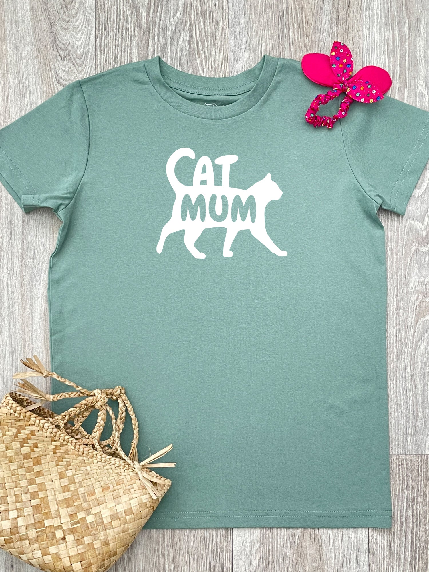 Cat Mum Silhouette Youth Tee