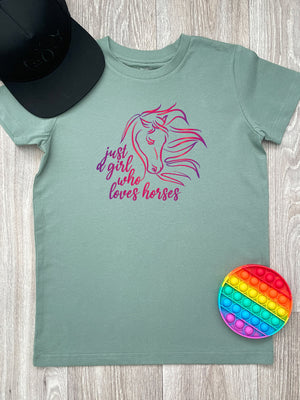 Just A Girl Who Loves Horses Youth Tee