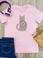 Cat Mandala Youth Tee