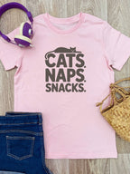 Cats. Naps. Snacks. Youth Tee