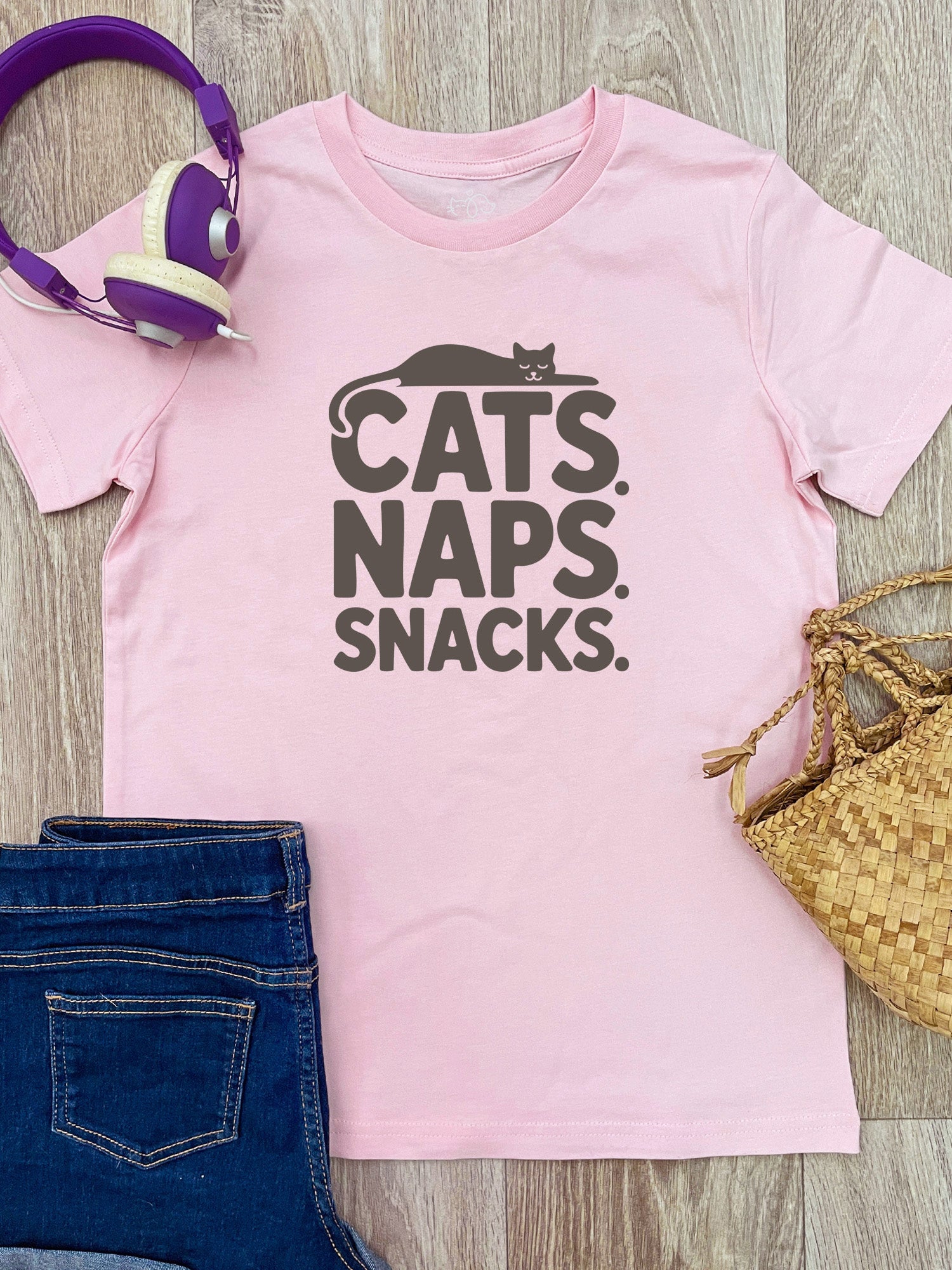Cats. Naps. Snacks. Youth Tee