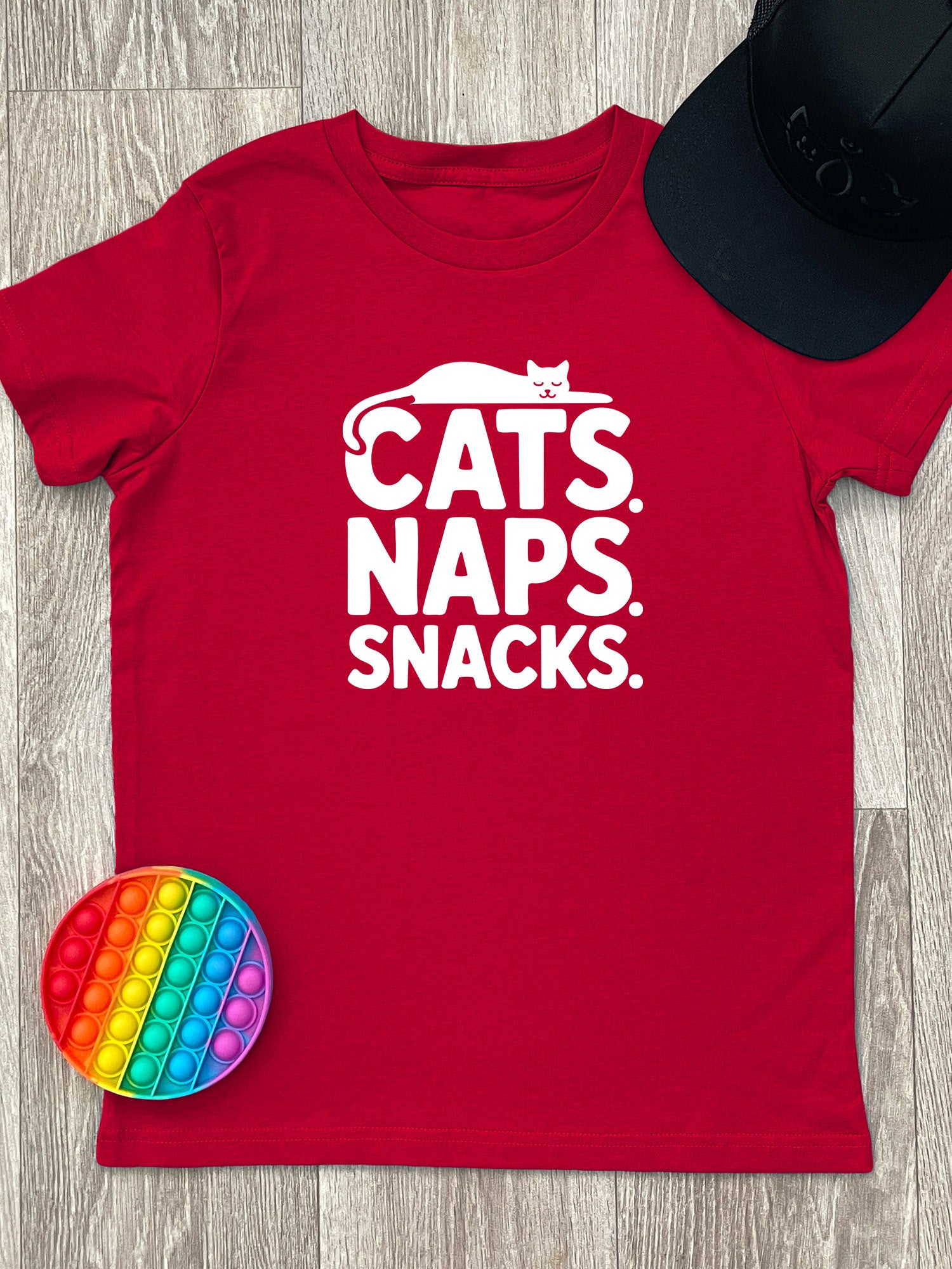 Cats. Naps. Snacks. Youth Tee